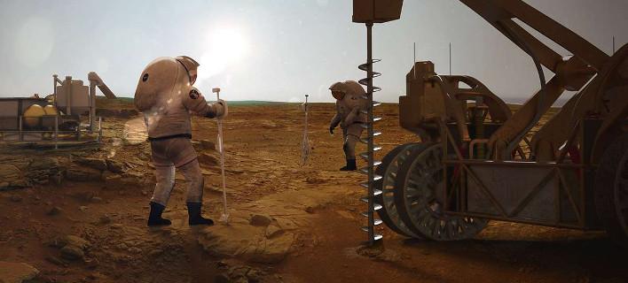 H NASA ετοιμάζει… γεωτρύπανα για την επιφάνεια του Αρη – Θα τροφοδοτούν με νερό επανδρωμένες αποστολές