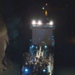 Πλοίο «κόλλησε» στον Ισθμό της Κορίνθου λόγω κατολίσθησης