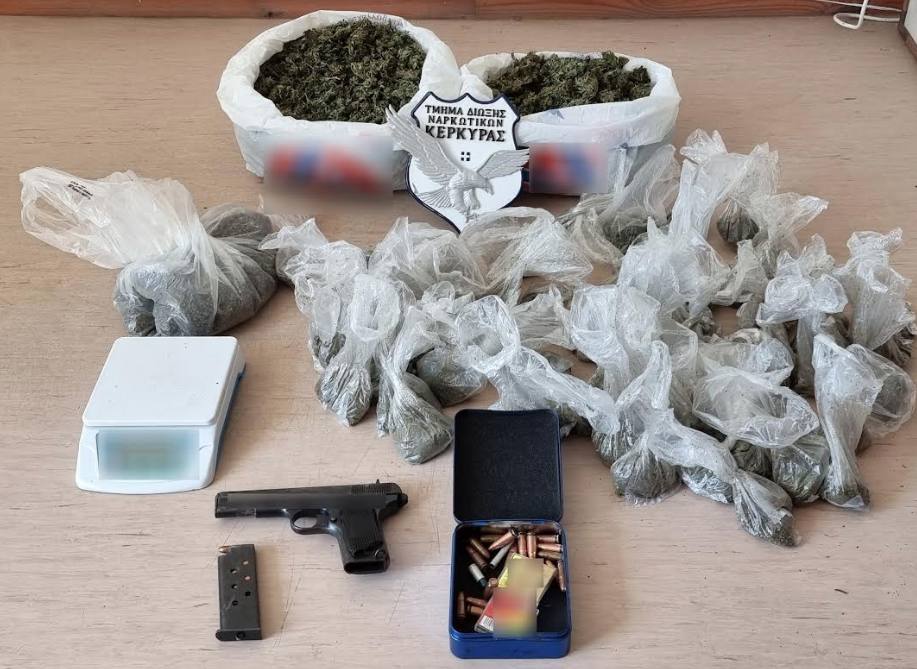 Κέρκυρα: Συνελήφθη άνδρας για διακίνηση ναρκωτικών και παράνομη οπλοκατοχή