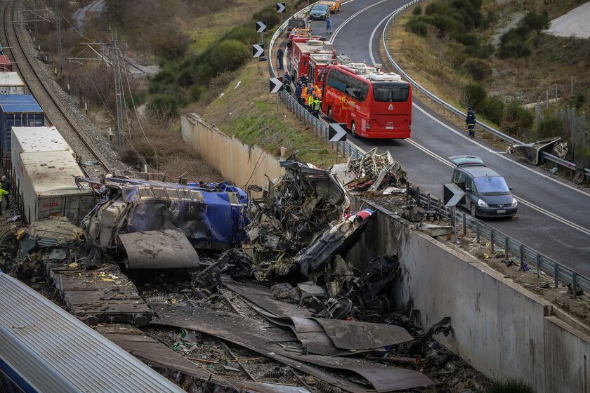 Σύγκρουση τρένων στα Τέμπη