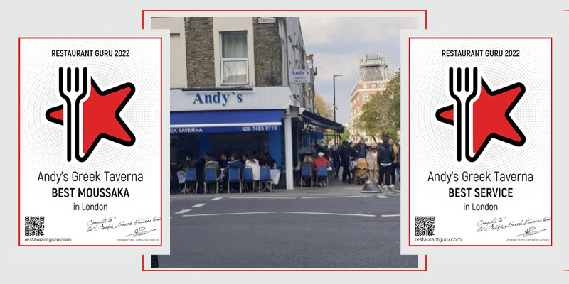 Πόλος έλξης το Βραβευμένο «Andy’s Greek Taverna» στο Λονδίνο