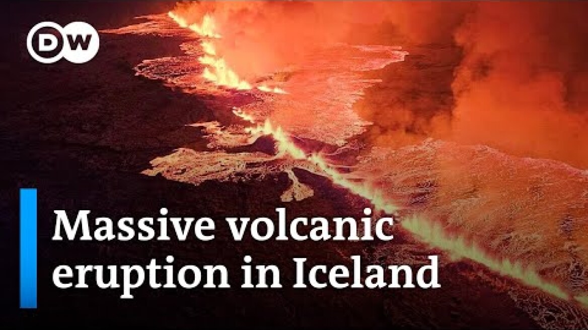 Volcano erupts in Iceland after series of earthquakes | DW News