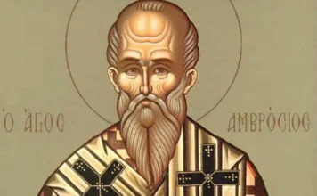 o agios amvrosios o episkopos mediolanon timatai stis 07 dekemvriou.webp.webp