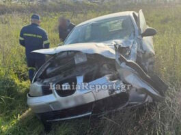 Λαμία: Δύο αυτοκίνητα συγκρούστηκαν μετωπικά – Στο νοσοκομείο τρεις τραυματίες troxaio lamia1 1200x630.jpg