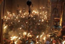 Άγιο Φως: Στα Ιεροσόλυμα το πρωί του Μεγάλου Σαββάτου η ελληνική αποστολή, xωρίς πιστούς η τελετή αφής agio fos panagios tafos 1200x630.jpg