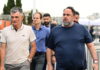 Ο Βαγγέλης Μαρινάκης με τον Χοσέ Λουίς Μεντιλίμπαρ στο T- Center για τον ημιτελικό του Ολυμπιακού με τη Φενερμπαχτσέ marinakis mendilibar 1200x630.jpg