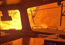 Συγκλονιστικό βίντεο από τις φωτιές στον Καναδά με τρένο να έχει περικυκλωθεί από τις φλόγες – Σε σοκ ο μηχανοδηγός