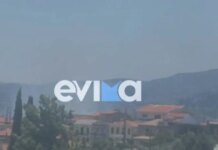 Φωτιά στην Επισκοπή Κύμης στην Εύβοια – Μήνυμα του 112 «απομακρυνθείτε προς Βρύση»
