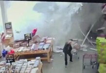 Νιου Τζέρσεϊ: Η σοκαριστική στιγμή που οροφή πολυκαταστήματος καταρρέει ενώ βρίσκονται μέσα 27 άνθρωποι