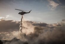 Φωτιά στο Κιλελέρ στην Λάρισα: Σηκώθηκαν 2 ελικόπτερα
