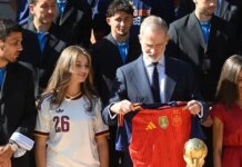 Στο παλάτι η παγκόσμια πρωταθλήτρια Ισπανία: Η θερμή υποδοχή του Βασιλιά Φελίπε και της Βασίλισσας Λετίθια