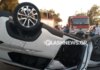 Τροχαίο στα Χανιά: Αυτοκίνητο που οδηγούσε τουρίστας χτύπησε σε σταθμευμένο και τούμπαρε